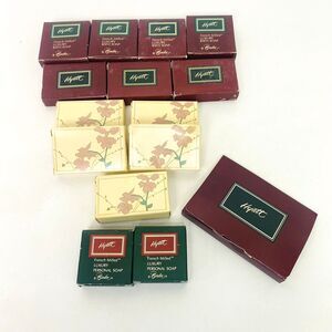 Vintage Hyatt Hotel Travel Soap Luxury Bath Bars French Milled Glycerine Lot